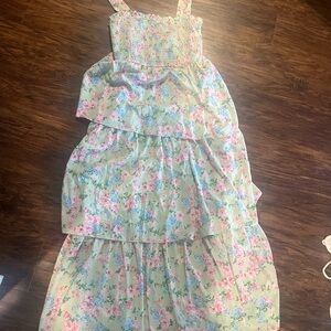 Floral Tiered Maxi Dress Dry Goods
